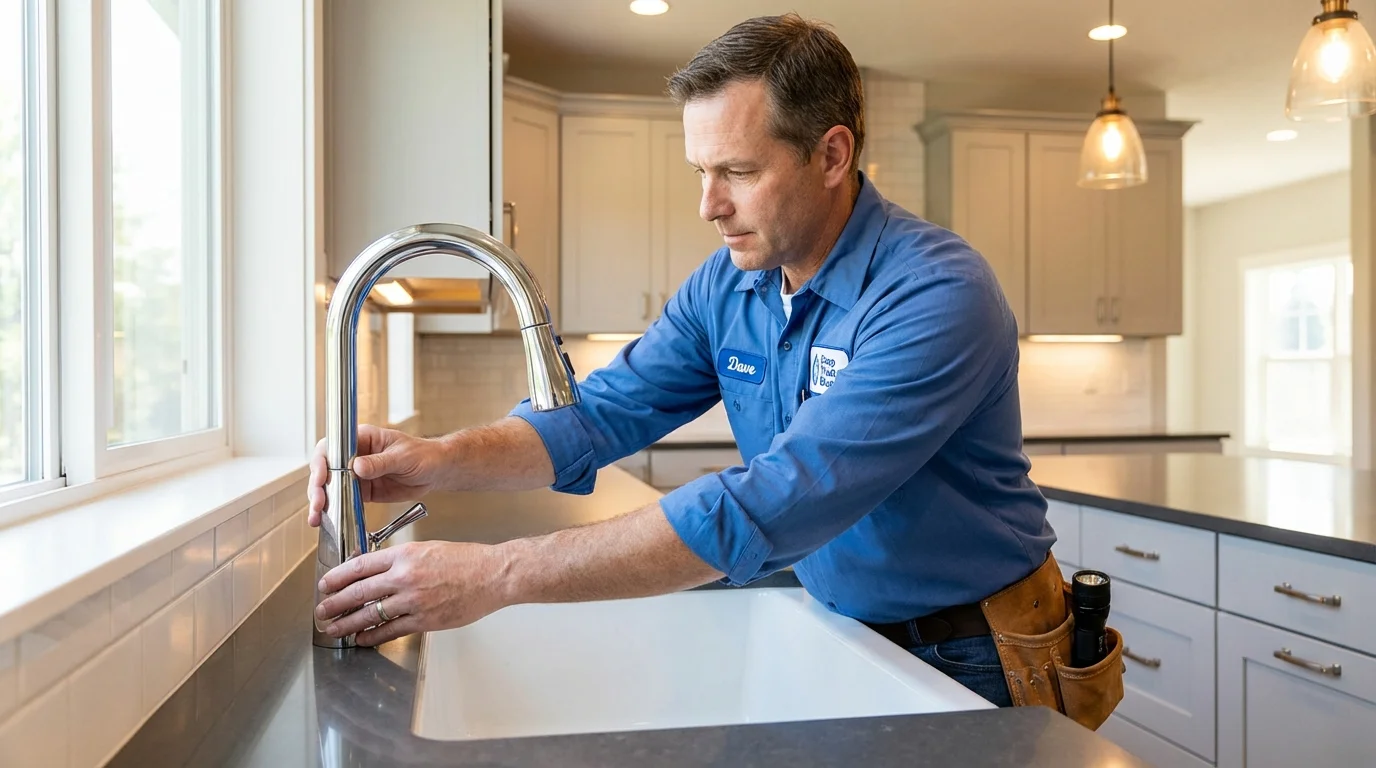 Kitchen faucet installation by Johns Plumbing LLC in Kenner