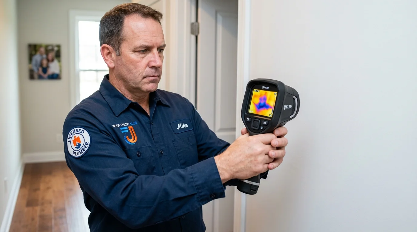 Thermal imaging leak detection by Johns Plumbing LLC in Kenner